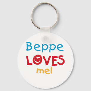Beppe Loves Me T-shirts and Gifts Keychain