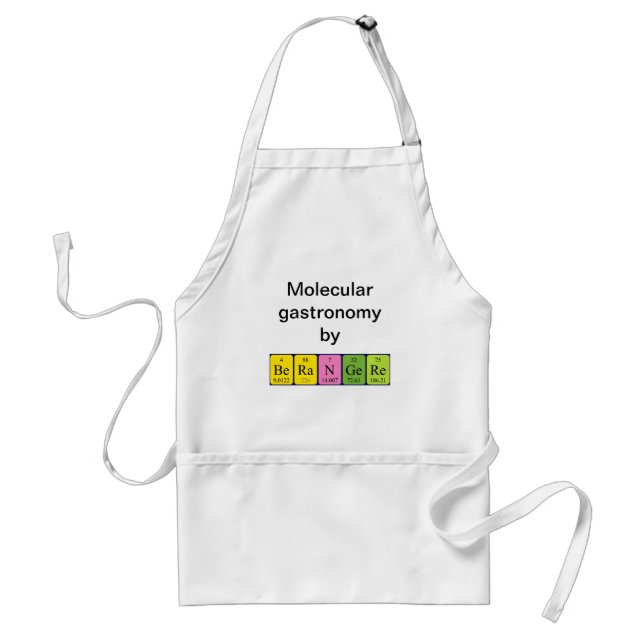 Berangere periodic table name apron (Front)