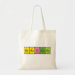 Berangere periodic table name tote bag