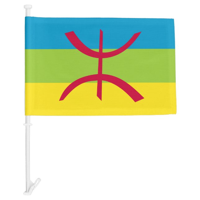 Berber - Amazigh Car Flag (Front)