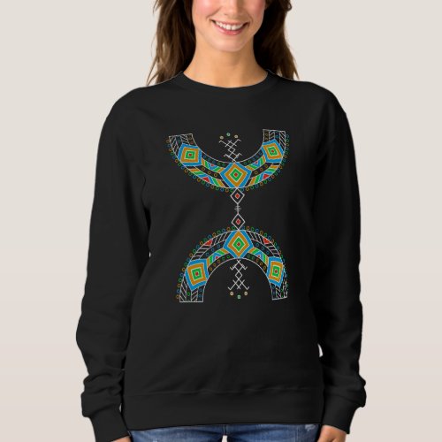 Berbr Amazigh Flag Symbol Kabyle Amazigh Symbol Sweatshirt