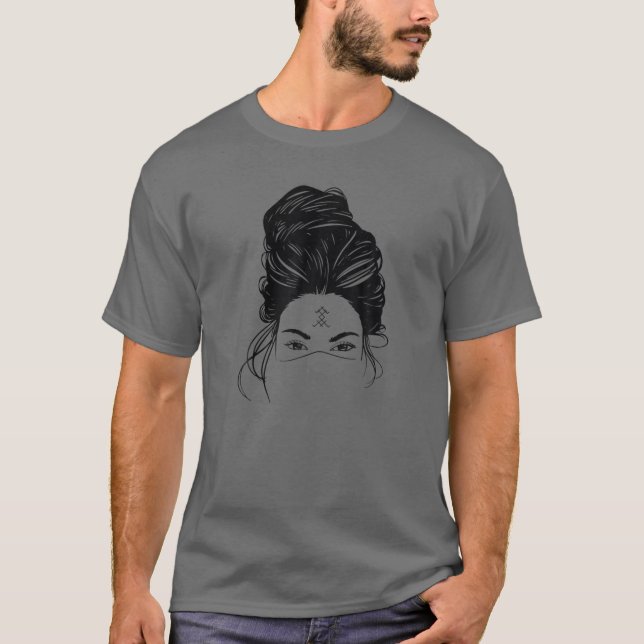 Berber Amazigh Kabyle North Africa Girl With Amazi T-Shirt (Front)