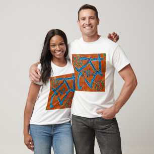 Berber Amazigh motifs, abstract signs and symbols T-Shirt