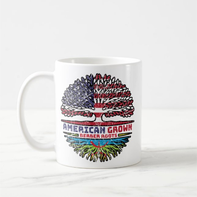 Berber Amazigh US American USA United States Tree Coffee Mug (Left)