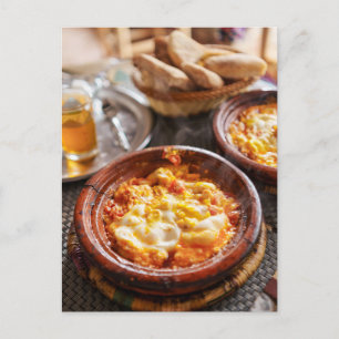 Berber Breakfast Moroccan Shakshuka Travel Photo Postcard