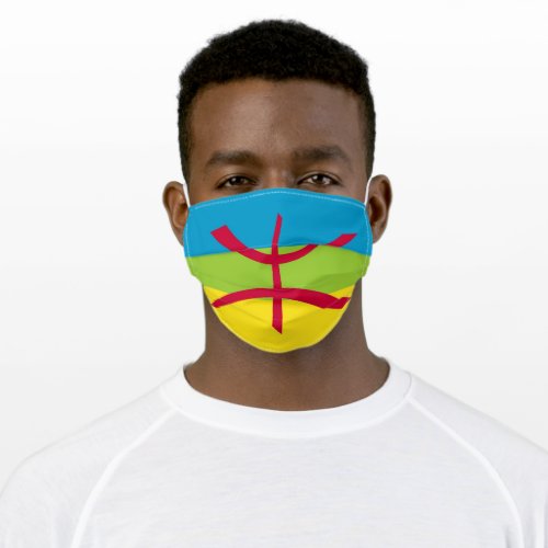 Berber flag symbol ethnic morocco adult cloth face mask