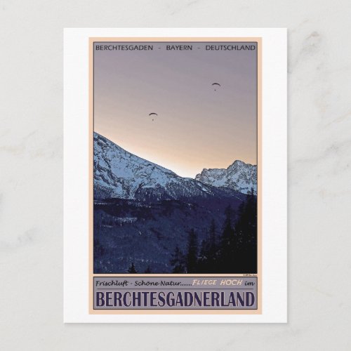 Berchtesgaden _ Fliege Hoch Postcard