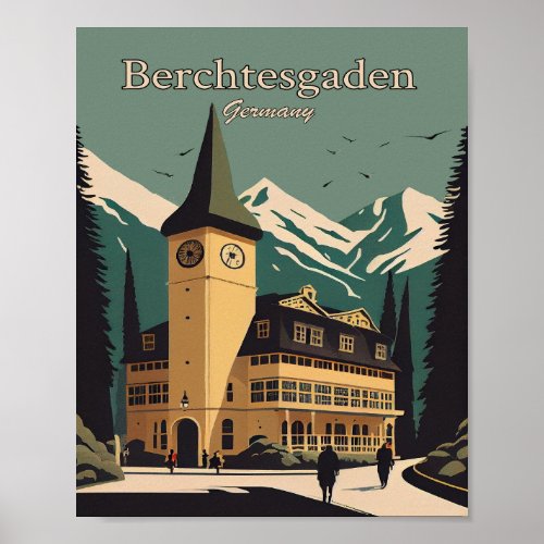 Berchtesgaden Germany Minimalist Art Poster