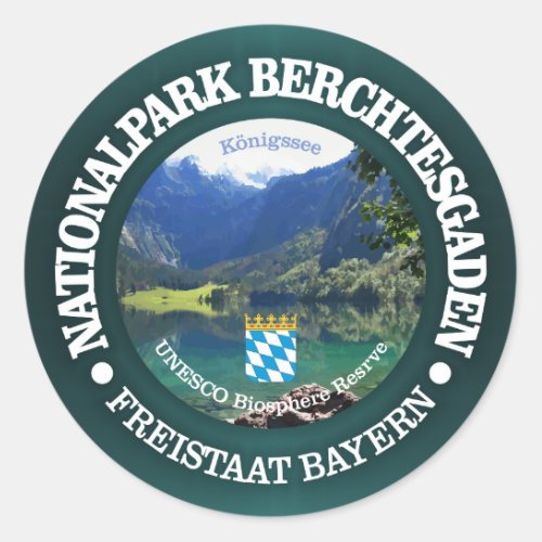 Berchtesgaden National Park Classic Round Sticker