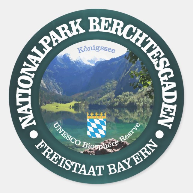 Berchtesgaden National Park Classic Round Sticker (Front)