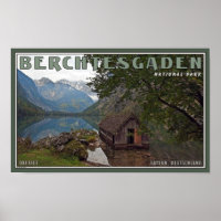 Berchtesgaden - Obersee Boathouse Poster