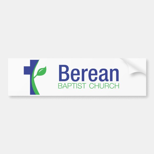 Berean Baptist church bumper sticker (Front)