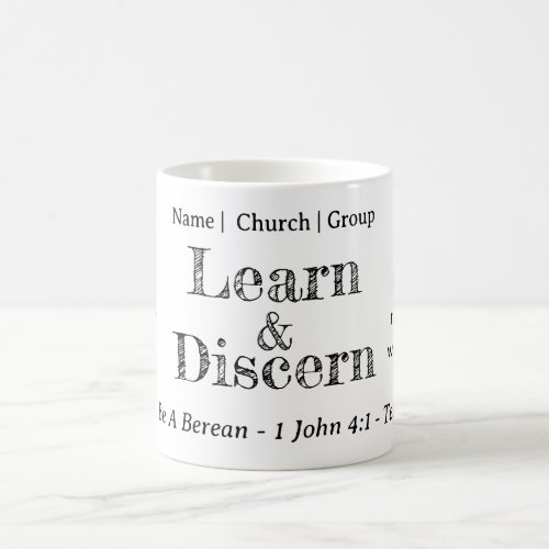 Berean Search Scripture Personalized Coffee Mug