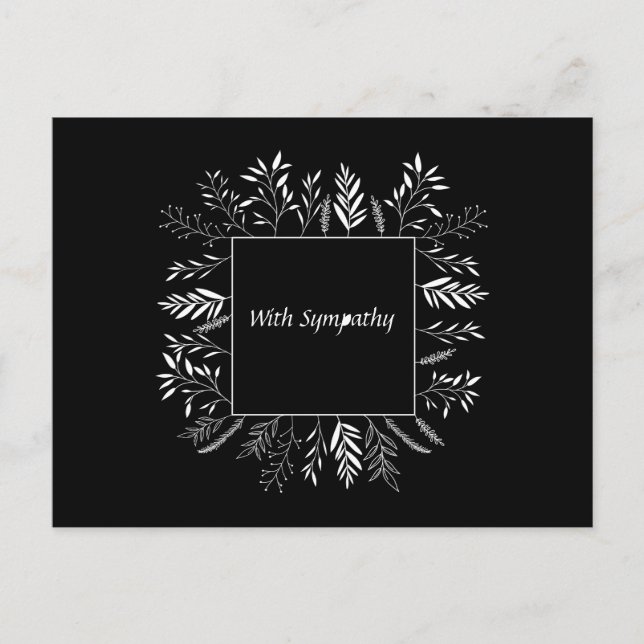 Bereavement , Condolences Holiday Postcard (Front)