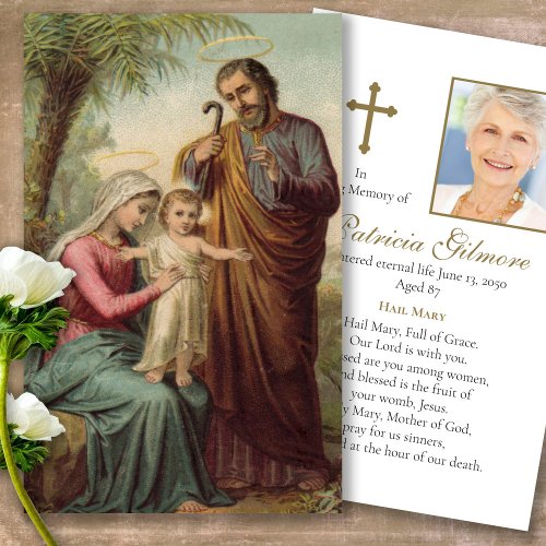 Bereavement Loss Holy Family Prayer Sympathy Cards