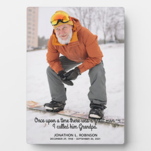 Bereavement Memorial for Grandfather Plaque