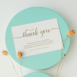 Bereavement Thank You Cards Sympathy