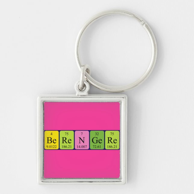 Berengere periodic table name keyring (Front)