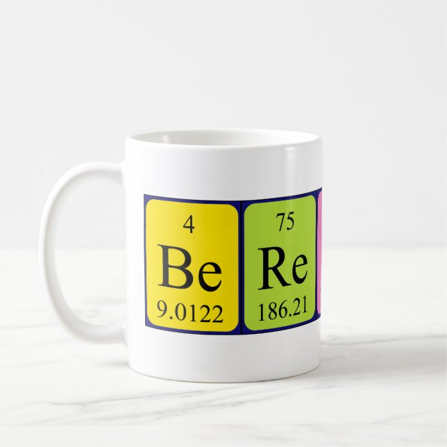 Berengere periodic table name mug (Left)