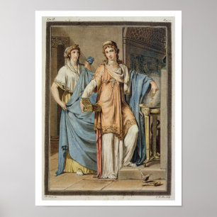 Berenice, costume for 'Berenice' by Jean Racine, f Poster