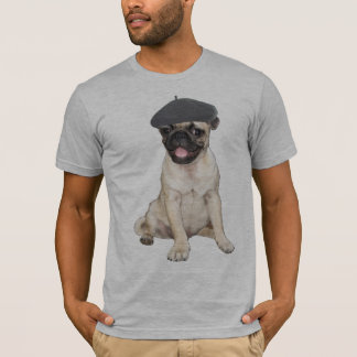 Beret Pug T-Shirt