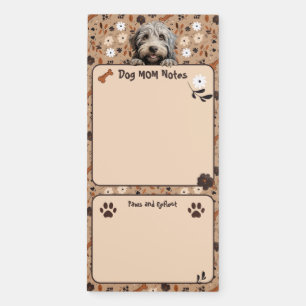 Bergamasco Dog Mom Notes Paws & Reflect Magnetic Notepad