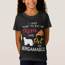 Bergamasco Dog Pizza lover owner Christmas Birthda T-Shirt