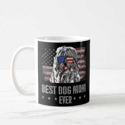 Bergamasco Sheepdog Best Dog Mom Ever Retro Usa Am Coffee Mug