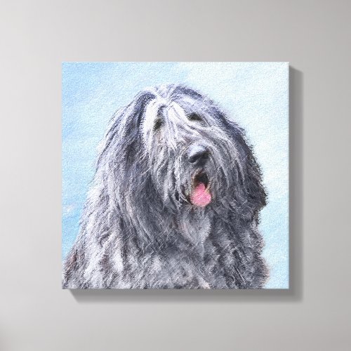 Bergamasco Sheepdog Painting _ Cute Original Dog A Canvas Print