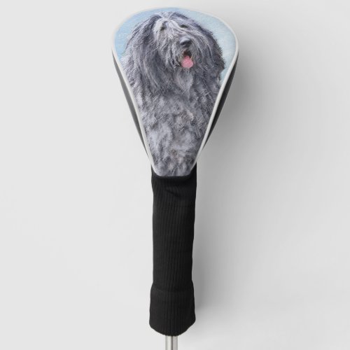 Bergamasco Sheepdog Painting _ Cute Original Dog A Golf Head Cover