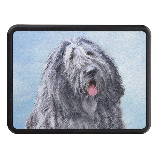 Bergamasco Sheepdog Painting - Cute Original Dog A Hitch Cover (Front)