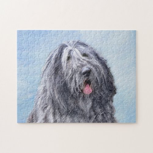 Bergamasco Sheepdog Painting _ Cute Original Dog A Jigsaw Puzzle