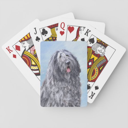 Bergamasco Sheepdog Painting _ Cute Original Dog A Playing Cards