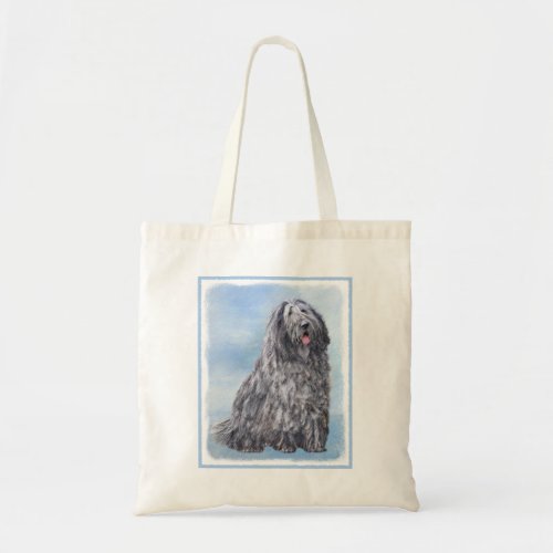 Bergamasco Sheepdog Painting _ Cute Original Dog A Tote Bag