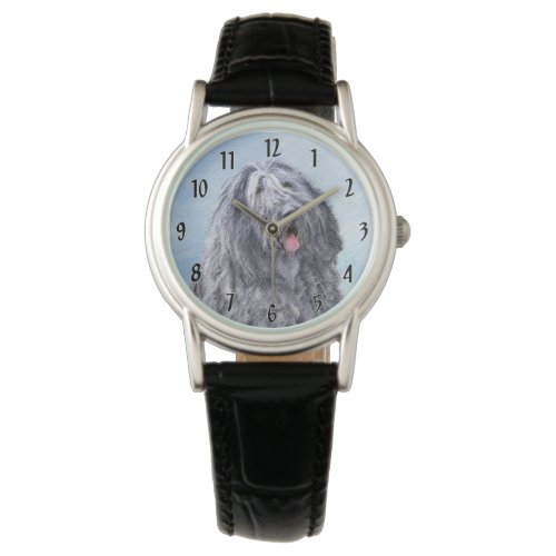 Bergamasco Sheepdog Painting _ Cute Original Dog A Watch