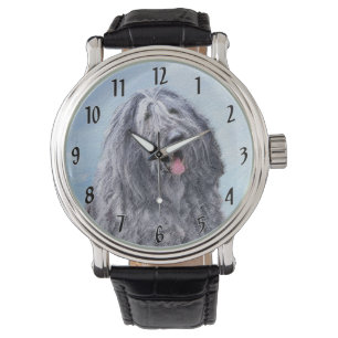 Bergamasco Sheepdog Painting - Cute Original Dog A Watch