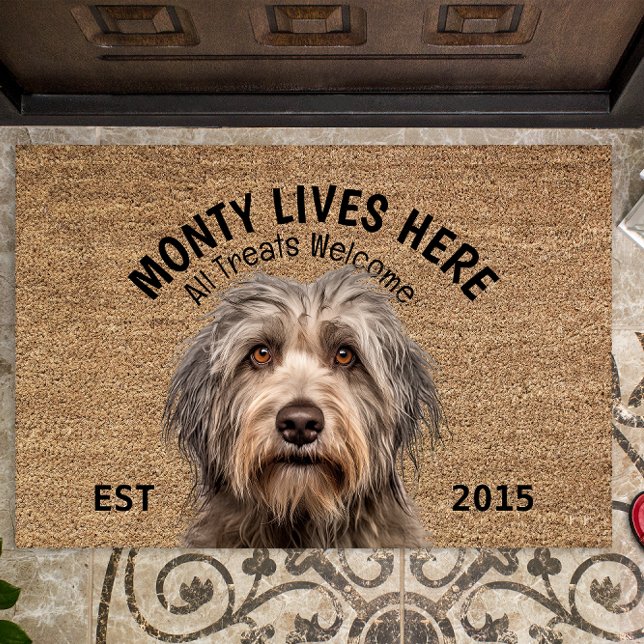 Bergamasco Sheepdog Personalized Pet Doormat (Creator Uploaded)