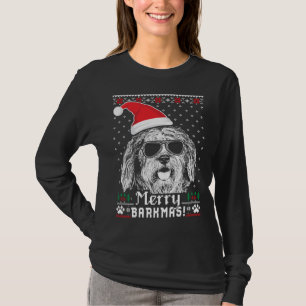 Bergamasco Shepherd Merry Barkmas Christmas T-Shirt