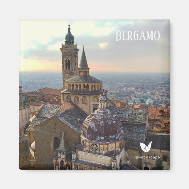 Bergamo, Italy - fridge magnet by Velvet Escape (Front)