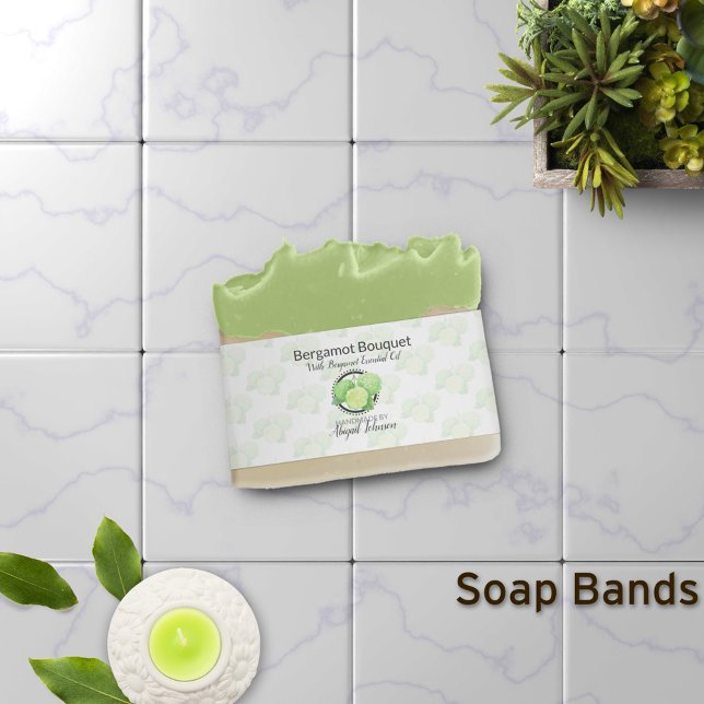 Bergamot Artisan Soap Band Wrap Packaging (Creator Uploaded)