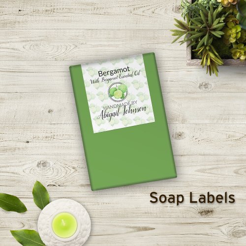 Bergamot Soap  Artisan Handmade  Homemade Label