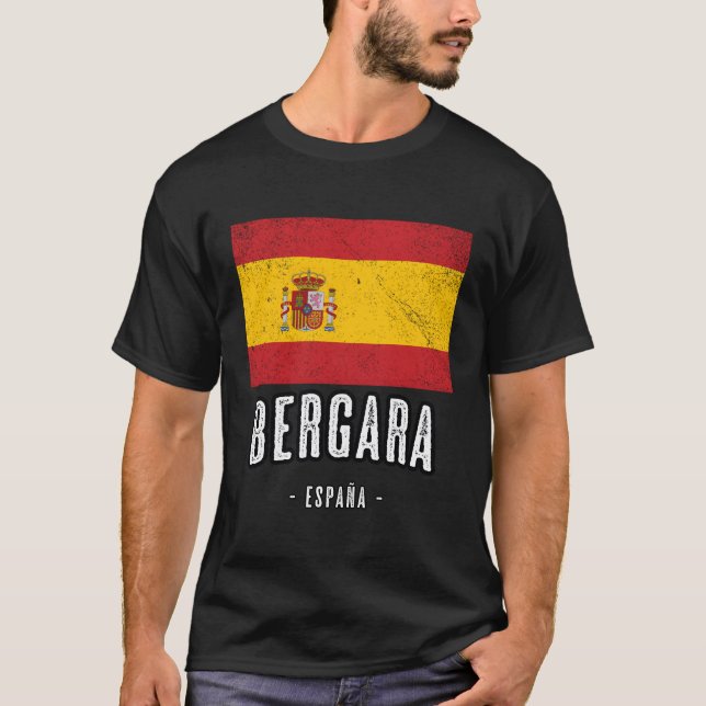 Bergara Spain Es Flag City Bandera Ropa T-Shirt (Front)