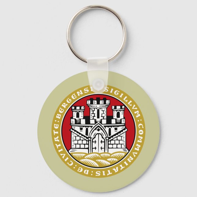Bergen komm, Norway Keychain (Front)
