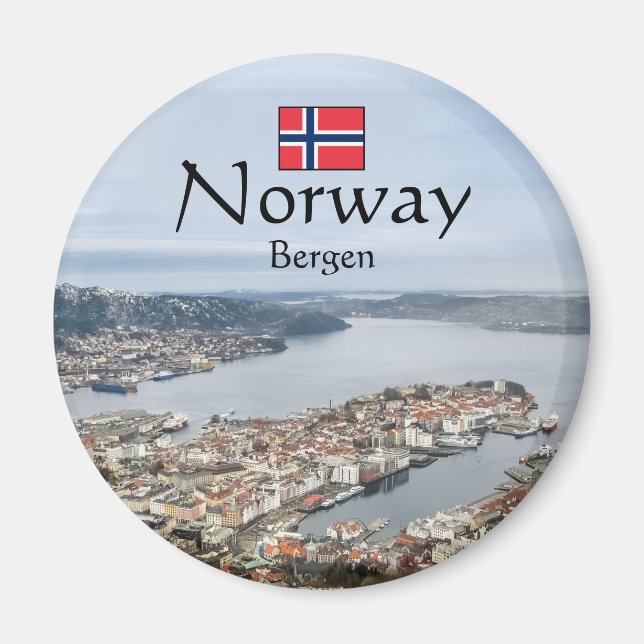 Bergen Norway Magnet (Front)