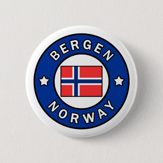 Bergen Norway Pinback Button (Front)