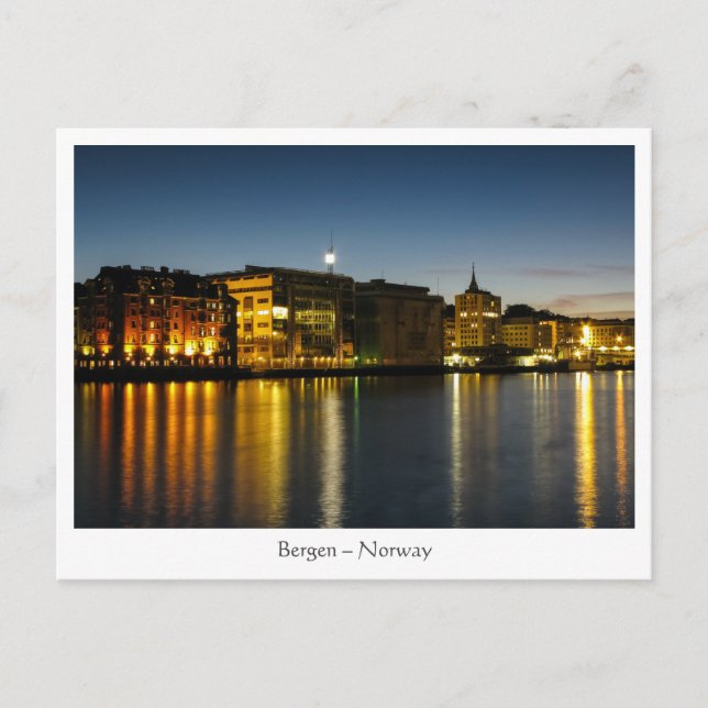 Bergen Norway Postcard (Front)