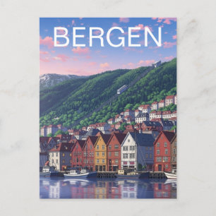 Bergen Norway Postcard