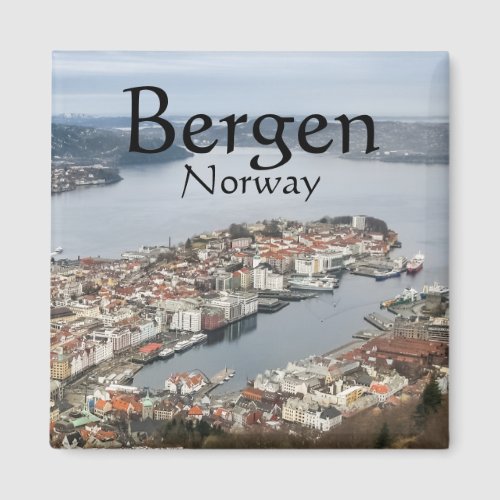 Bergen Norway Souvenir Magnet