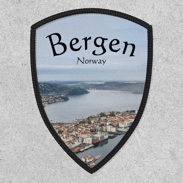 Bergen Norway Souvenir Patch (Front)