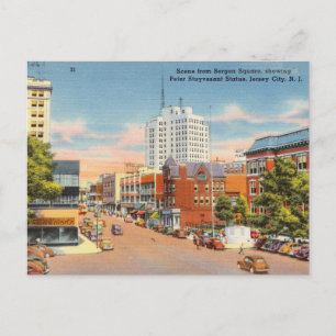Bergen Square, Jersey City, New Jersey Postcard